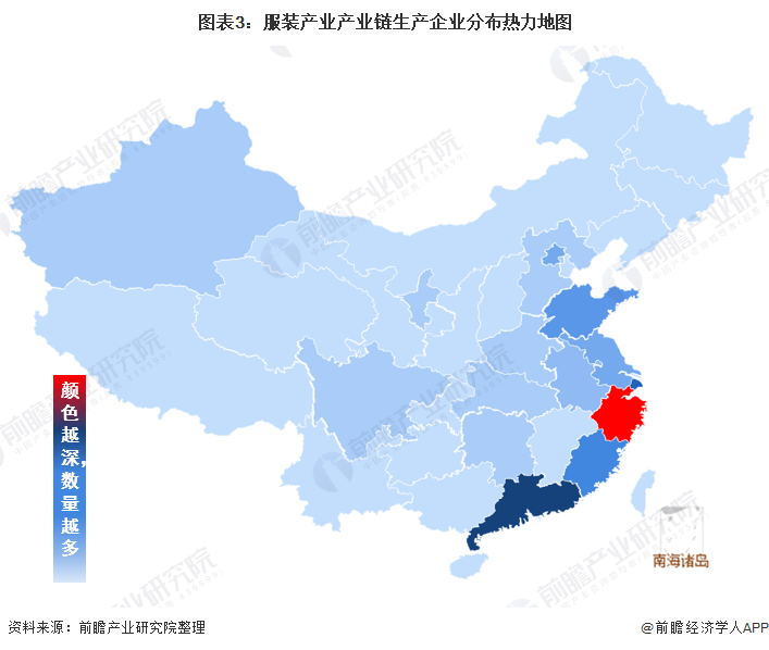 必一b体育app网页版登录：【干货】打扮行业资产链全景梳理及区域热力舆图(图3)